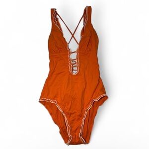 Isabella Rose Orange One Piece swimsuit ☁️